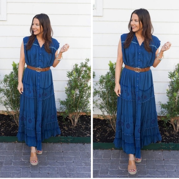 ⬇️NWT Free People Pretty Cozy Maxi Dress - Picture 13 of 16